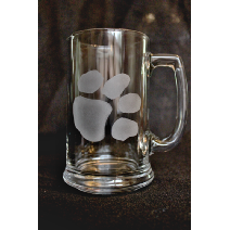 Etched Stein (Wild Cat Paw) — Set of 4 Image